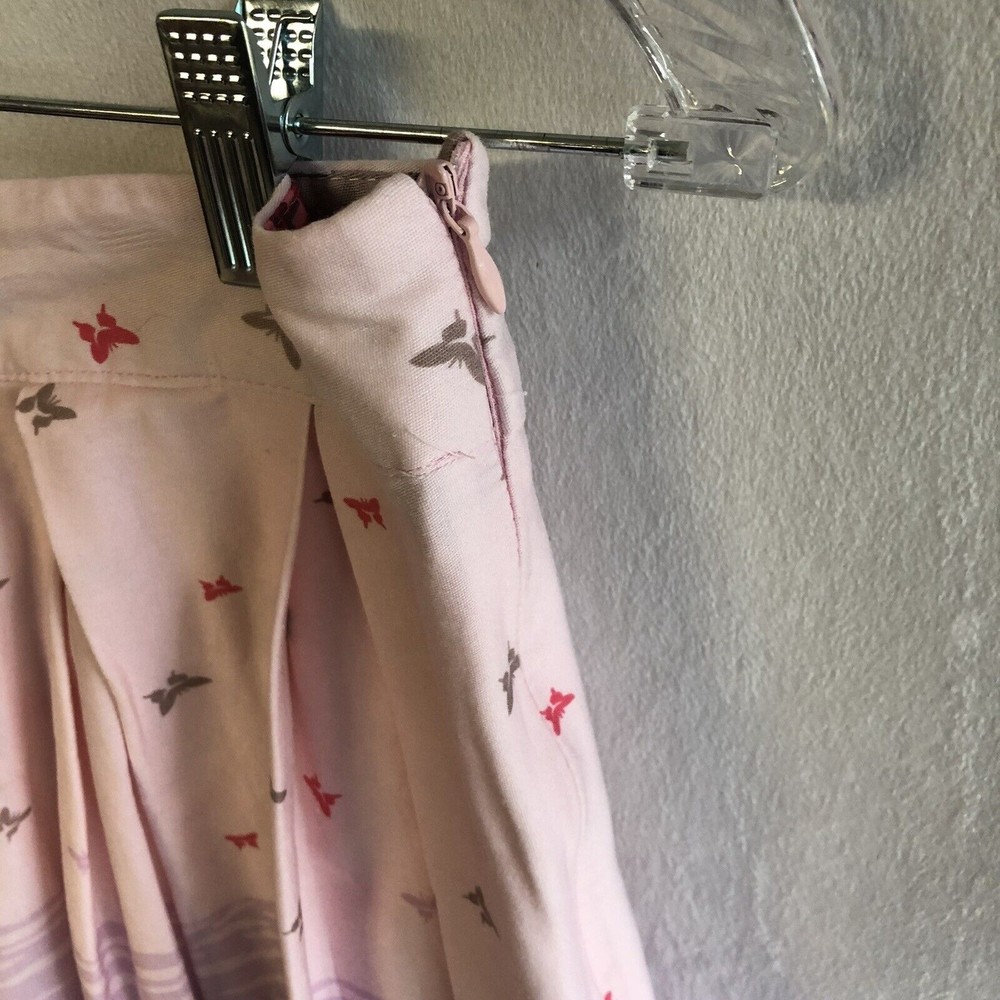 Pink Japanese Pleated Skirt, Anime, Toyko, Cherry Blossoms, Side Zipper, Medium - Picture 4 of 6